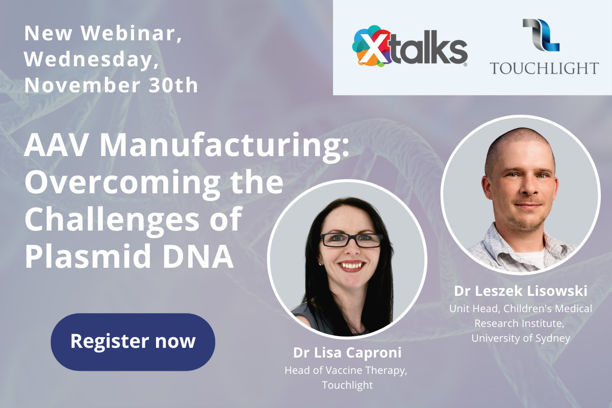 Webinar - Overcoming the challenges of plasmid DNA in AAV manufacturing ...